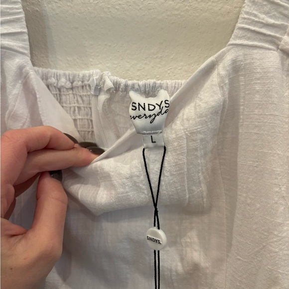 Petal & Pup: SNDYS Everday Tuscany Dress in White NWT Size Large - Picture 8 of 9